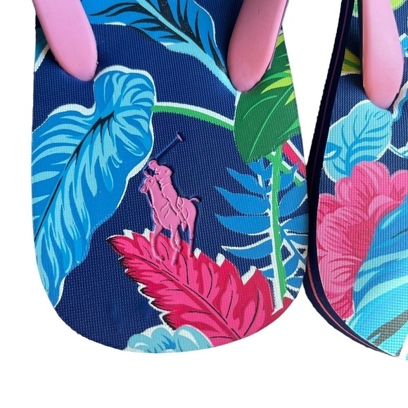POLO Ralph Lauren Men’s Size 13 Bolt Tropical Flip Flop thongs Sandals New - Picture 6 of 6
